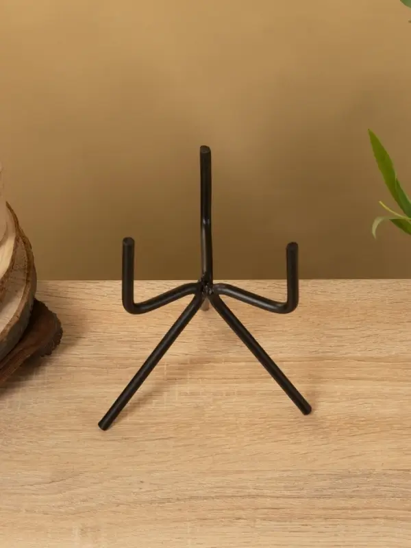 Кашпо на подставке  Кашпо на подставке "Малахит" железо 12х12х21 см