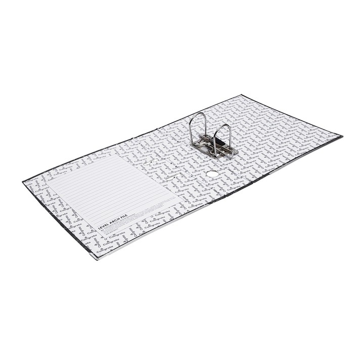 Папка-регистратор 75 мм, А4, Calligrata, эконом мрамор, нижний металлический кант, черная Папка-регистратор 75 мм, А4, Calligrata, эконом мрамор, нижний металлический кант, черная