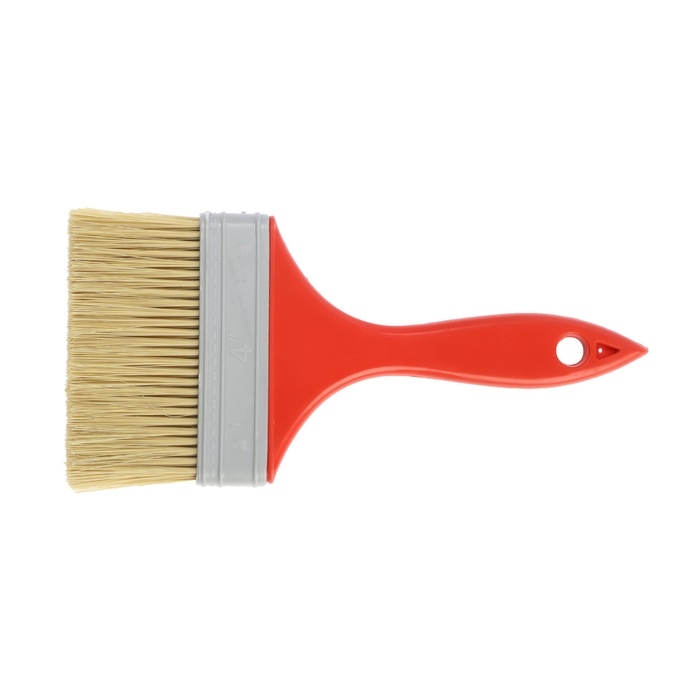 Кисть плоская ЛОМ промо, искусственная щетина, пластиковая рукоятка, 4 Кисть плоская ЛОМ промо, искусственная щетина, пластиковая рукоятка, 4", 100 мм