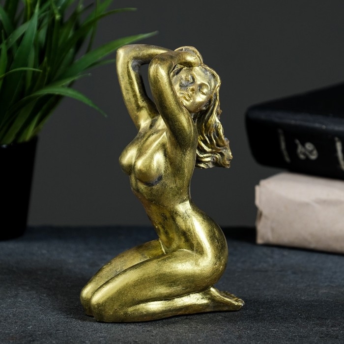 Фигура  Фигура "Нега" золото, 13х9х5см