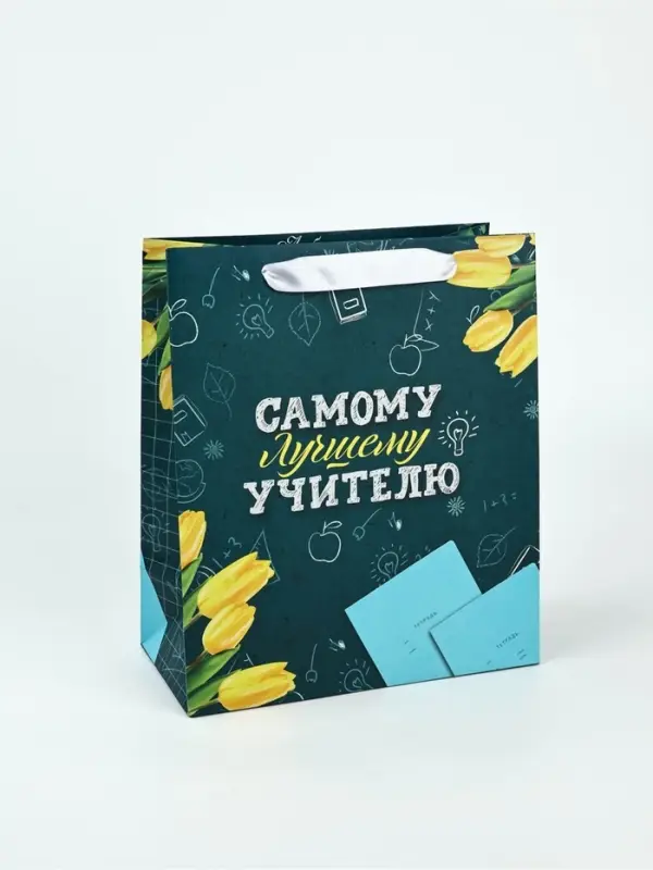 Набор пакет и открытка "Самому лучшему учителю"