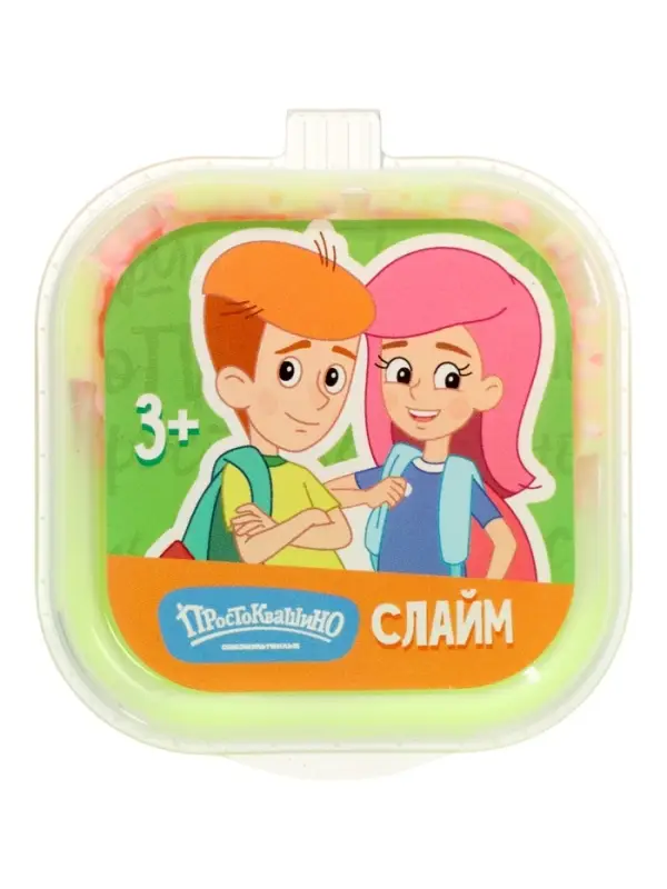 Слайм "Простоквашино", зеленый,  60 г. Slime HERO SLM333