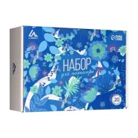 Набор для маникюра Luazon, лампа LUF-19, UV/LED, 18 диодов, 54 Вт, инструменты, лаки