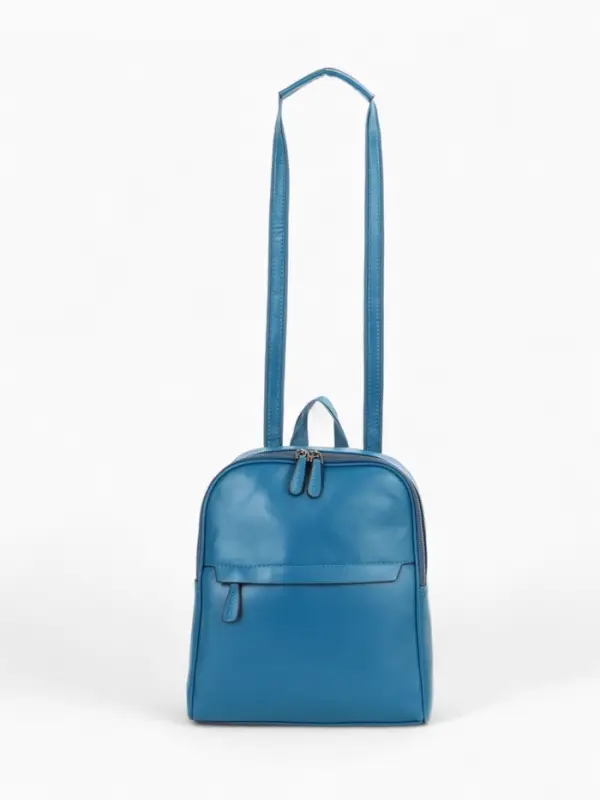 Рюкзак-сумка женский на молнии, с карманами, размер 27&times;9.5&times;32 см, синий