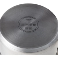 Сотейник 2,8л, нержавеющая сталь, тройное дно, d=195, h=113, индукция