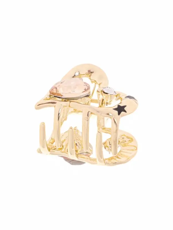 Крабик для волос &laquo;Эйвери стиль&raquo;, сердце, 3 см, золотистый