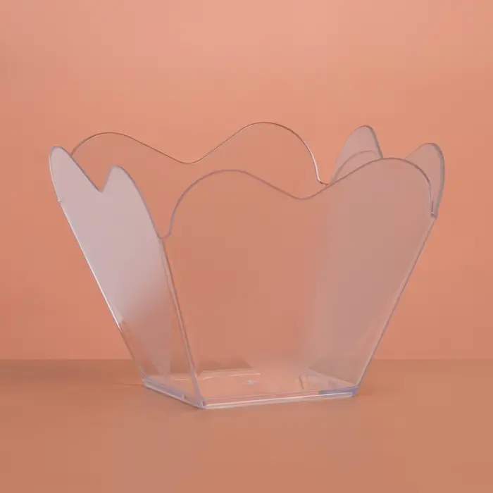 Форма пластиковая одноразовая для фуршета «Сердечная», 60 мл, прозрачная