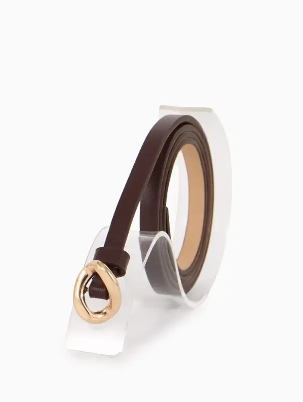 Ремень жен 01-01-01-07, Июнь2514, 1*0,3*110 см, без винта, пряж золото, затяж, корич