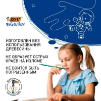 Набор карандашей чернографитных 3 штуки BIC "Evolution", НВ, пластиковый