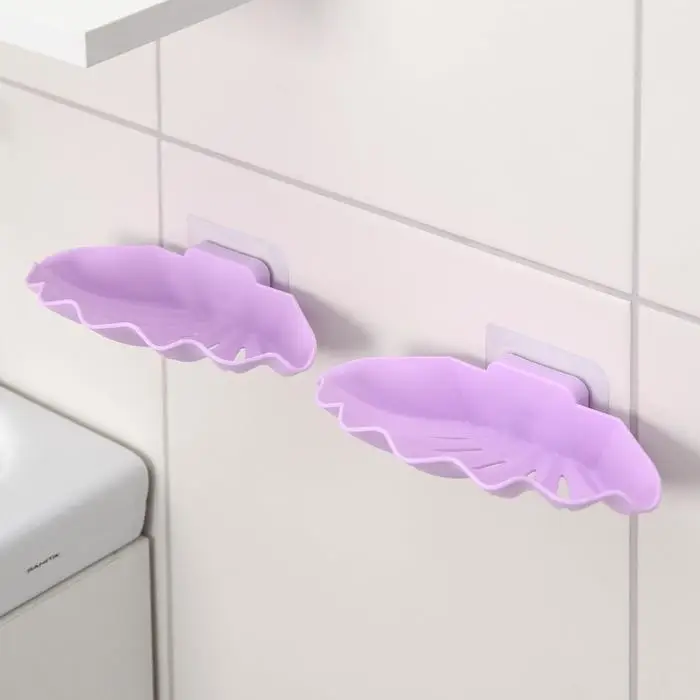 Набор мыльниц на липучке «Ракушка», 2 шт, 16×8,5×3,5 см, цвет МИКС