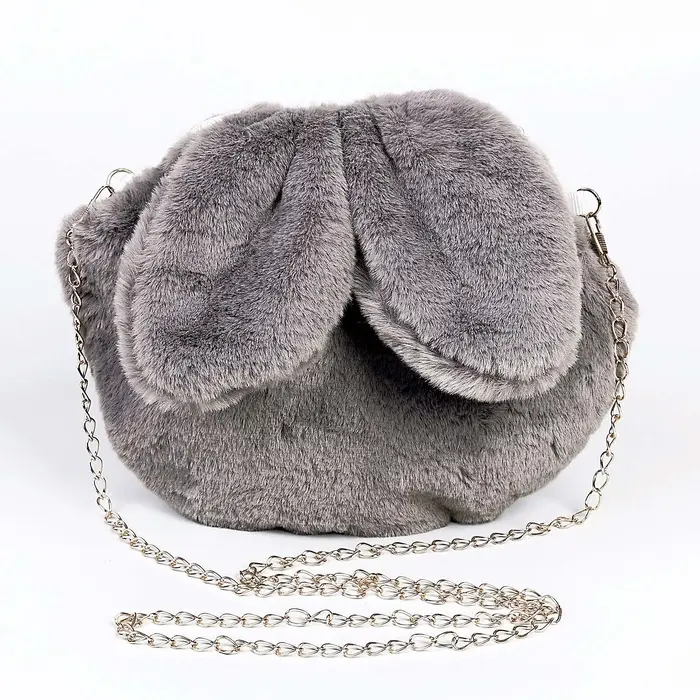 Сумка детская &laquo;Зайчик&raquo;, 20&times;20 см, серая