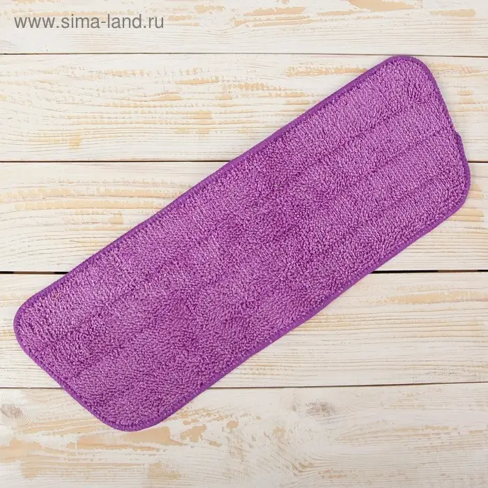 Насадка для плоской швабры с распылителем, 42&times;14 см, микрофибра, цвет МИКС