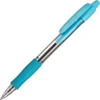 Ручка шариковая Pilot. Super Grip, автоматическая, синий стержень BPGP-10R-F (SL), узел 0.7 мм, на масляной основе, резиновый упор