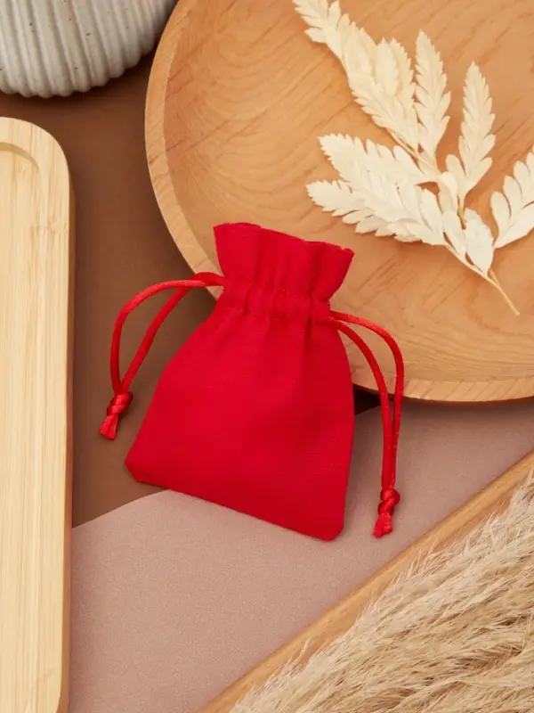 Мешочек подарочный «Хлопок», 7×9 см, красный Мешочек подарочный «Хлопок», 7×9 см, красный