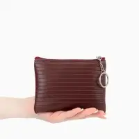 Кошелёк-монетница на молнии, однотонный, 15&times;0.5&times;11 см, МИКС