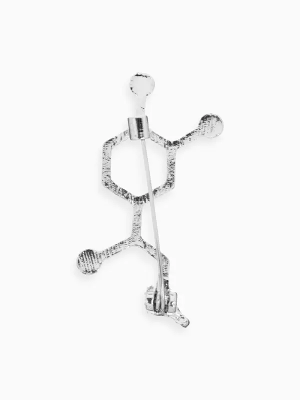 Брошь &laquo;Молекула&raquo;, цвет серебро