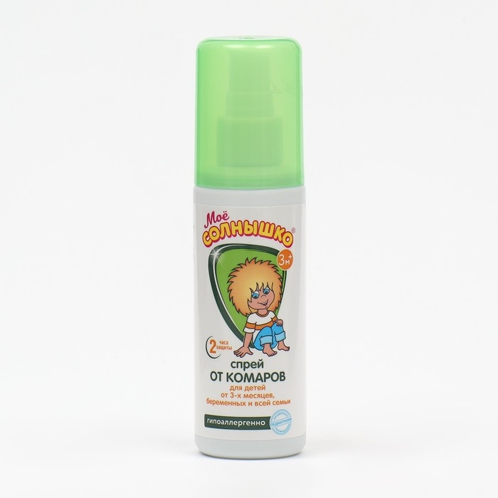 Спрей репеллентный от комаров  Спрей репеллентный от комаров "Моё солнышко", детский, 100 мл