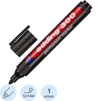 Маркер перманентный EDDING E-300/1 черный 1,5-3мм кругл. наконечник