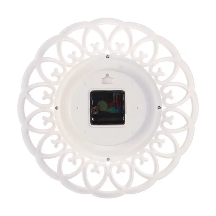 Часы настенные интерьерные &laquo;Адажио&raquo;, бесшумные, плавный ход, d=30 см, белые, от батарейки 1&times;АА