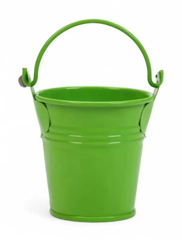 Декоративно кашпо для цветов &laquo;Ведёрко Томми&raquo;, 100 мл, d=5.3 см, h=5.6 см, металлическое