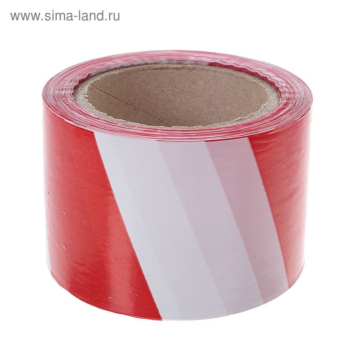 Лента оградительная 100 м, красно-белая, ширина 7,5 см, толщина 35 мкм Лента оградительная 100 м, красно-белая, ширина 7,5 см, толщина 35 мкм