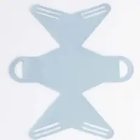 Кожанная подарочная сумочка 13 х12 х 5,5 см голубая