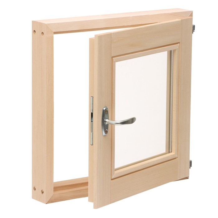 Окно, 40×40см, однокамерный стеклопакет ЛИПА Окно, 40×40см, однокамерный стеклопакет ЛИПА