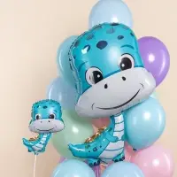 Воздушный шар фольгированный 15" &laquo;Динозаврик мальчик&raquo;, 5 шт.