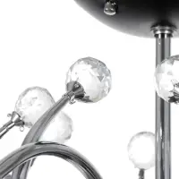 Светильник потолочный BayerLux &laquo;Марианна&raquo;, люстра 8хЕ27, 40 Вт, чёрный, 77&times;77&times;33 см