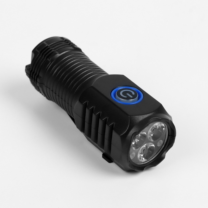 Фонарь светодиодный аккумуляторный ручной, 1.5 Вт, 400 мАч, 3030 LED, 150 лм, 4 режима Фонарь светодиодный аккумуляторный ручной, 1.5 Вт, 400 мАч, 3030 LED, 150 лм, 4 режима