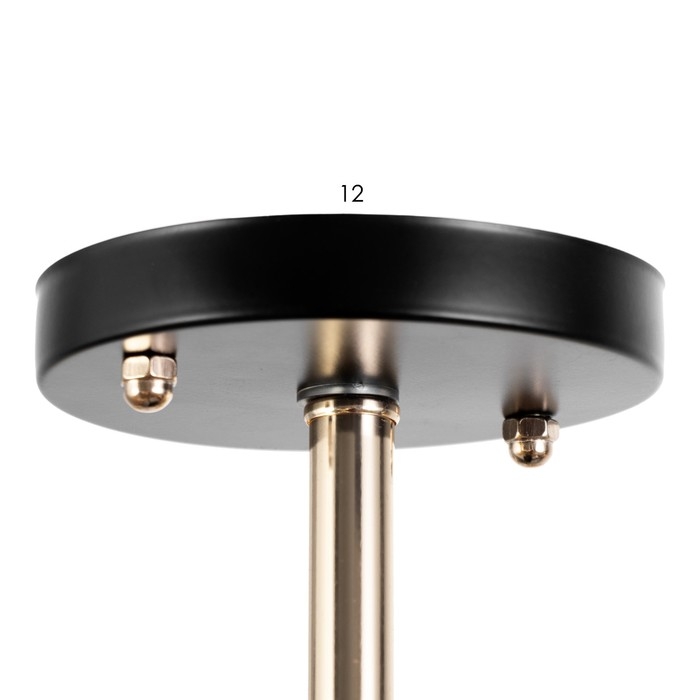 Люстра Люстра "Сендер" 6хЕ27 40Вт черно-золотой 58х58х27 см