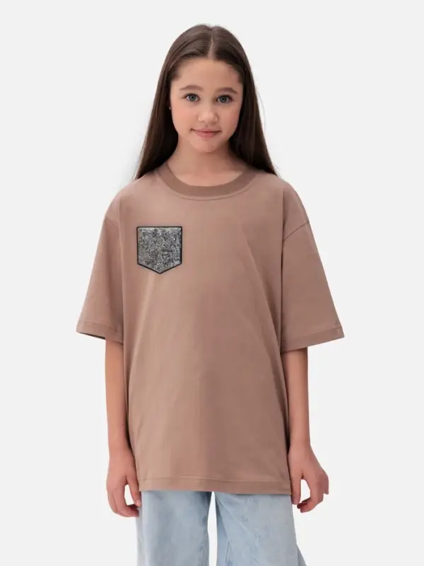 Термоаппликация &laquo;Карман&raquo;, с пайетками, 11&times;10.5 см, цвет серебряный, чёрный