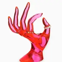 Подставка для украшений &laquo;QF. Рука&raquo;, 10.5&times;8&times;16 см, розовая