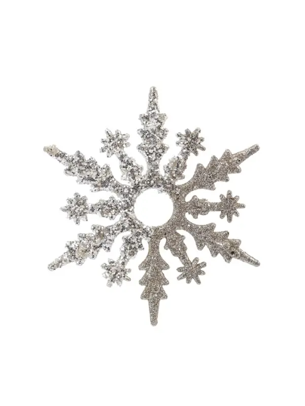 Ёлочное украшение «Праздничное сияние» снежинка, 14×14 см, золото