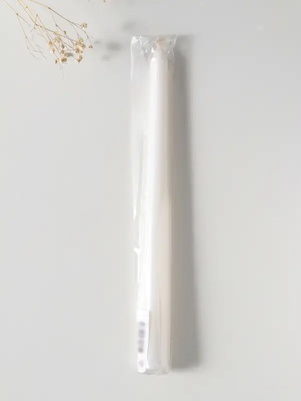 Свеча античная 25 см, 58 г, 7 ч, белый