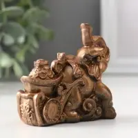 Фигура «Слоник с мешком денег», 6.5×4×8.5 см, бронза