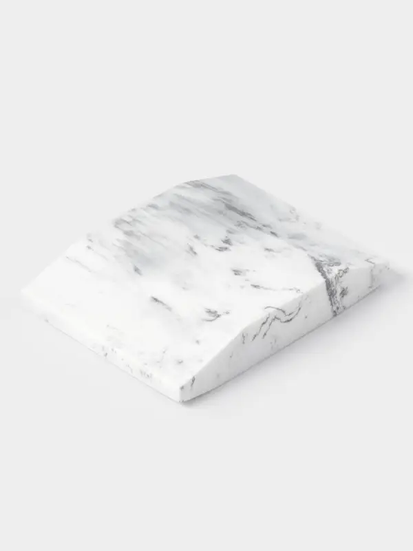 Аксессуары для ванной &laquo;Мрамор&raquo;, 4 предмета, дозатор 190 мл, мыльница, 2 стакана 290 мл, белые