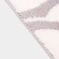 Коврик Доляна Leaves, 50&times;80 см, ворс 1.5 см, микрофибра, серый