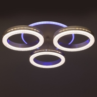 Светильник с ПДУ 74651/3+1 LED 75Вт диммер 3000-6000К белый 45х45х9 см BayerLux