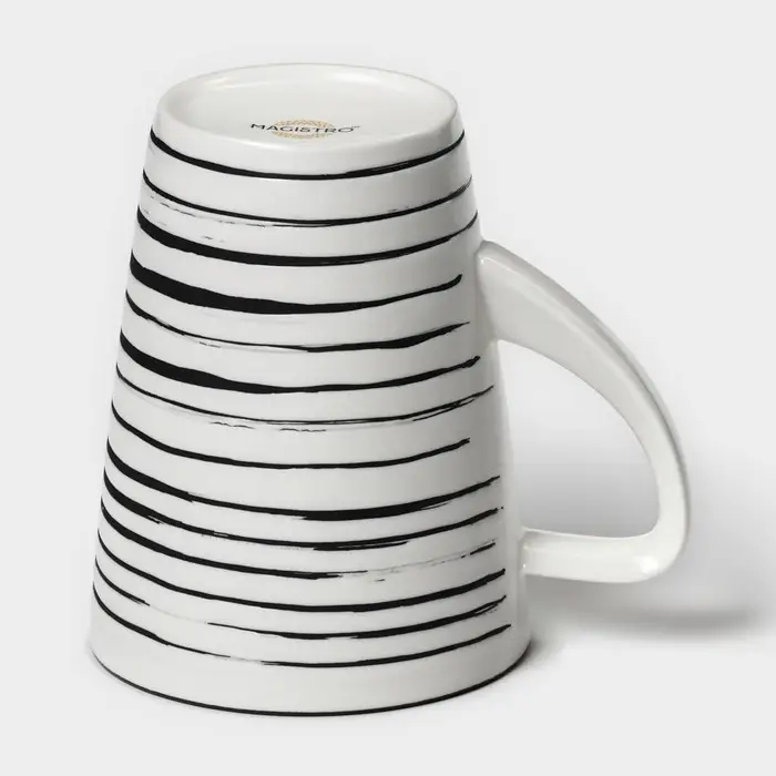 Кружка Magistro Hypnose, 350 мл, фарфор, белая