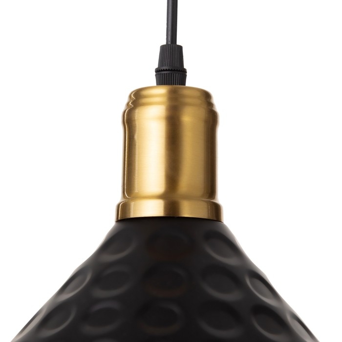 Светильник BayerLux Светильник BayerLux "Чеканка" Е27 40Вт черный-золото 24х24х17-117 см