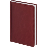 Ежедневник датированный 2026, бордо,А6, 100х150 мм,336 стр,Agenda