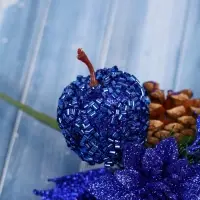 Еловая ветка декоративная &laquo;Зимнее волшебство. Грёзы&raquo;, 15 см
