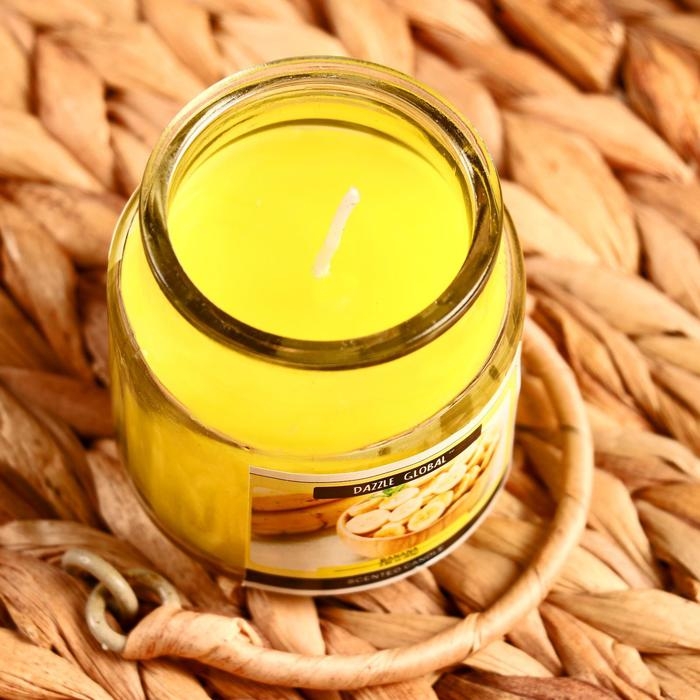 Свеча в банке Свеча в банке "Банан" 82 гр 6х9х9 см