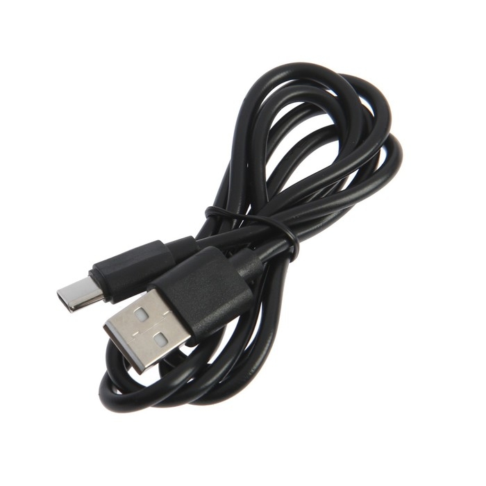 Кабель LuazON, Type-C - USB, 2 А, 1 м, чёрный Кабель LuazON, Type-C - USB, 2 А, 1 м, чёрный