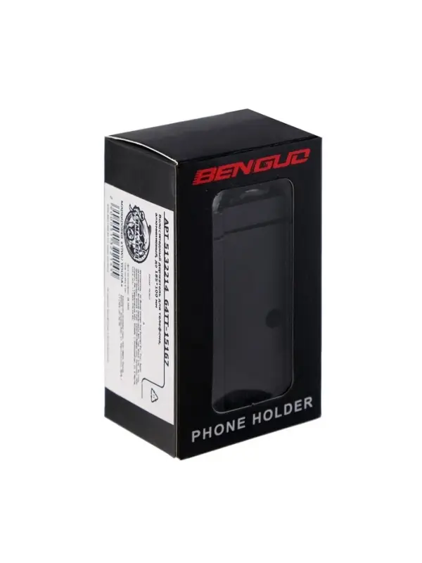 Держатель для телефона на велосипед, алюминиевый, до 185&times;100 мм, чёрный