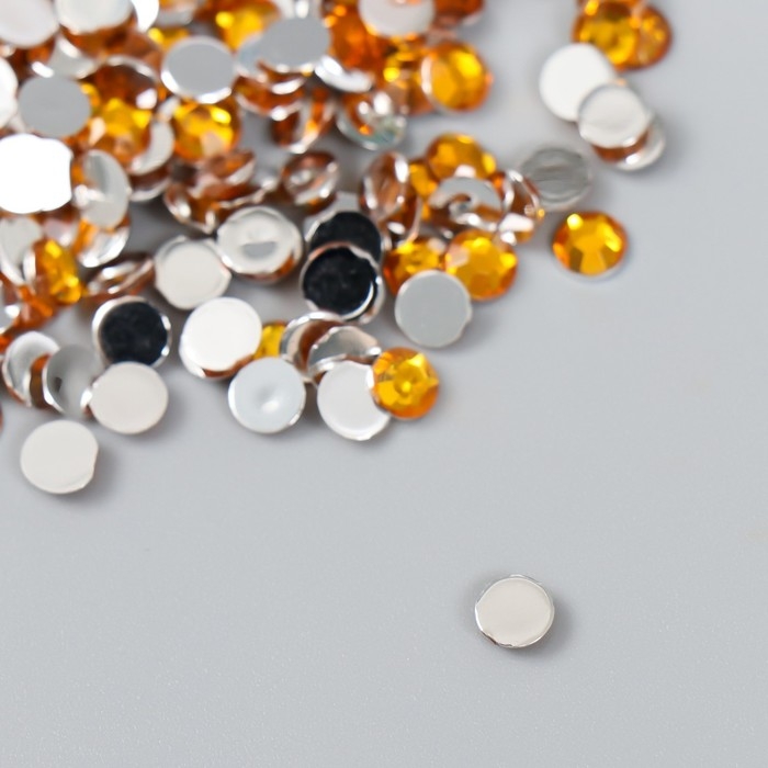 Декор для творчества в бутылочке Декор для творчества в бутылочке "Стразы. Ярко-жёлтый" набор 500 шт d=0,5 см 7х2х2 см