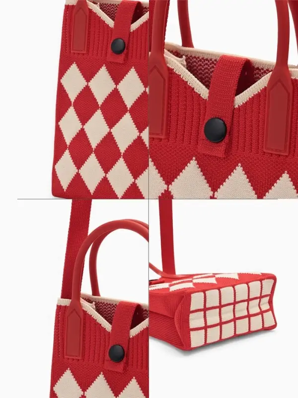 Сумка подр Ромбы, 12*4*17, отд на кнопке, дл ремень, красный Сумка подр Ромбы, 12*4*17, отд на кнопке, дл ремень, красный