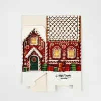 Коробка-домик, подарочная, самосборная, набор 10 шт. &laquo;Пряничный&raquo;,7&times;6.2&times;5 см