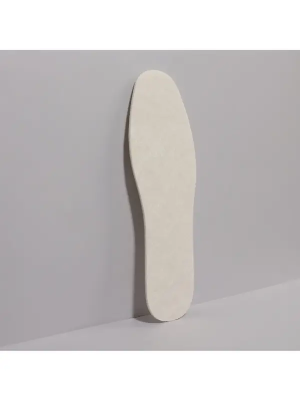 Стельки для обуви, утеплённые, универсальные, р-р RU до 43 (р-р Пр-ля до 45), 27.5 см, пара, белые